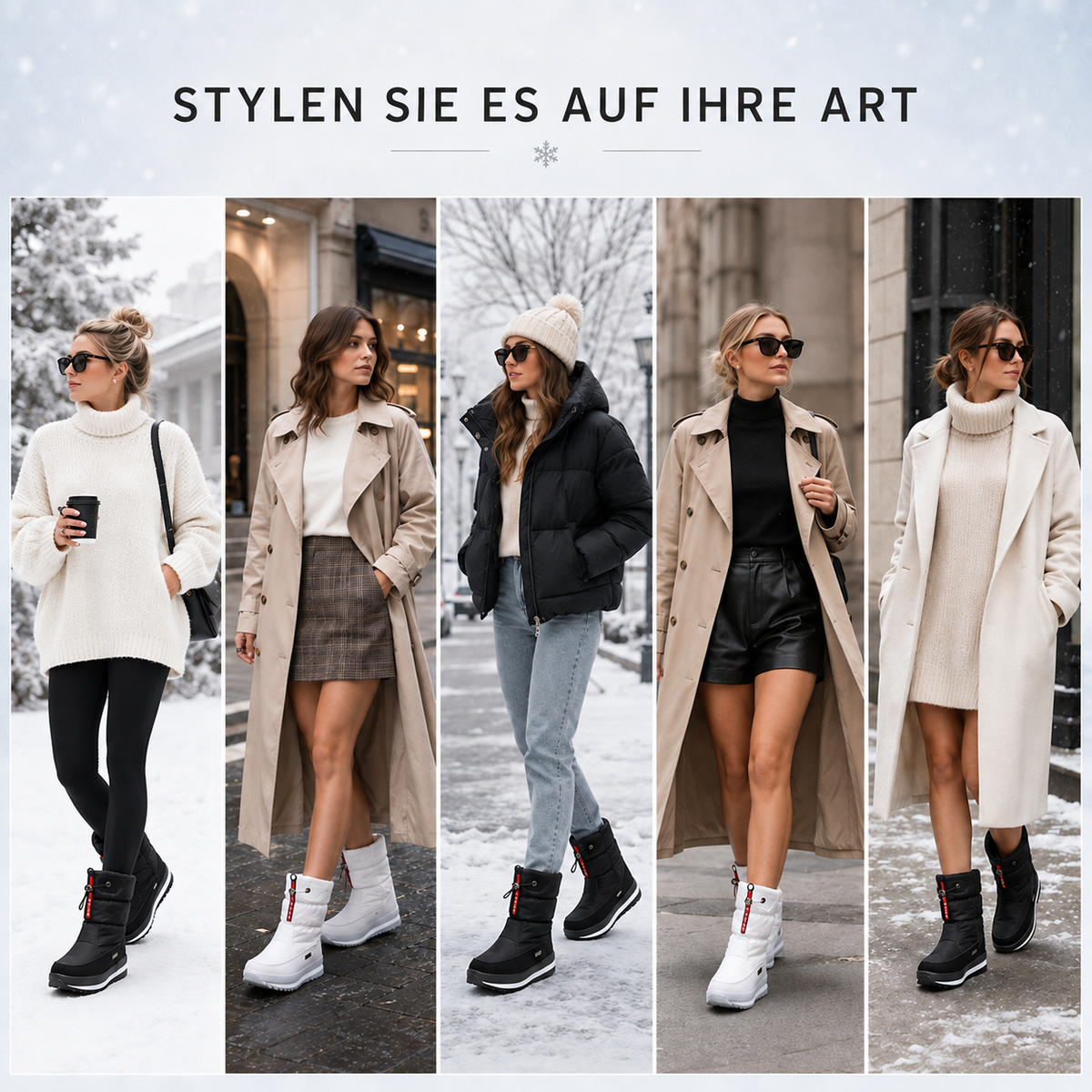 Celrien | Frozelle Mid-Height Insulated Winter Boots