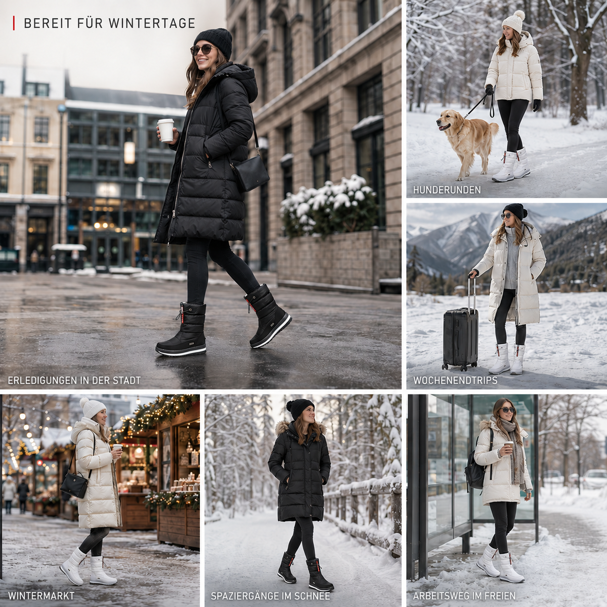 Celrien | Frozelle Mid-Height Insulated Winter Boots