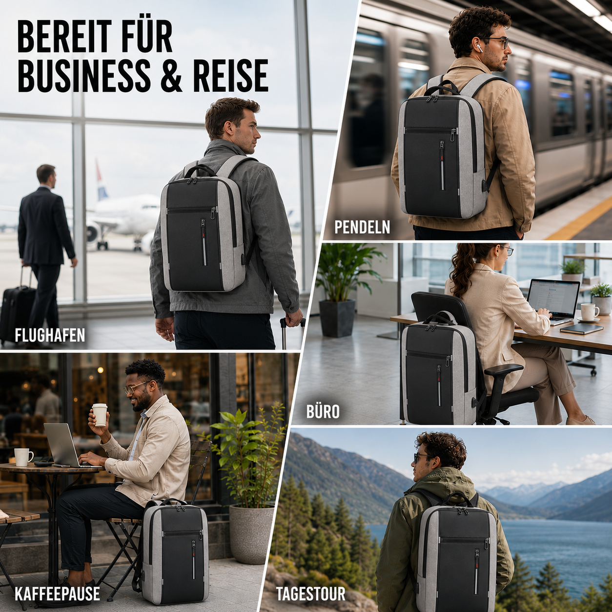 Celrien | Water-Resistant Business Backpack