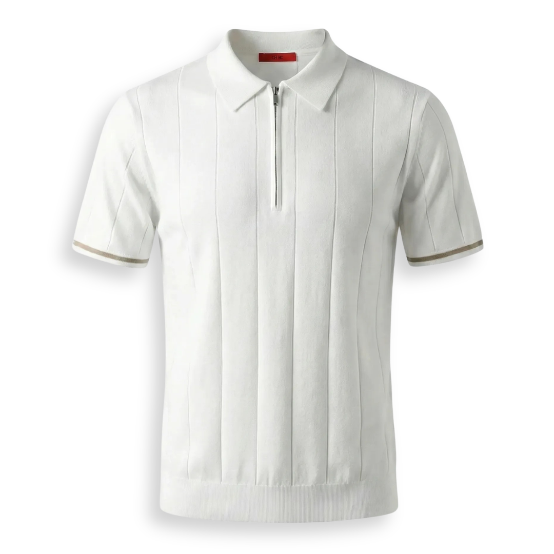 Celrien | Men’s Zip Polo Shirt Breathable Summer Casual Top