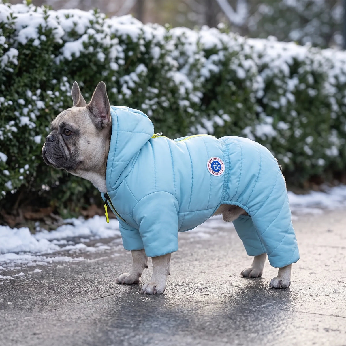 Celrien | Barkora Quilted Hooded Four-Legged Pet Coat