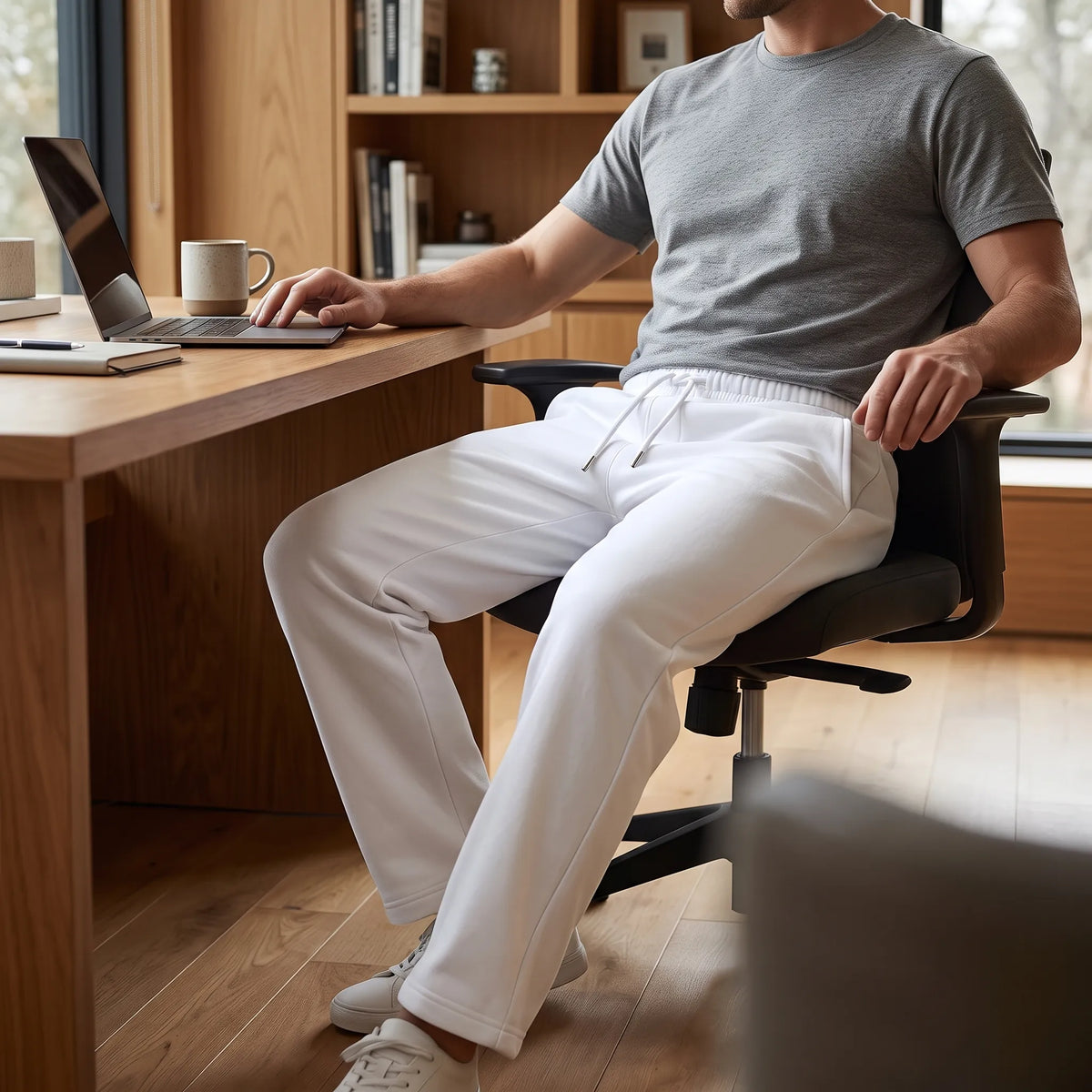 Celrien | Calovate Men Casual Straight Leg Fleece Sweatpants