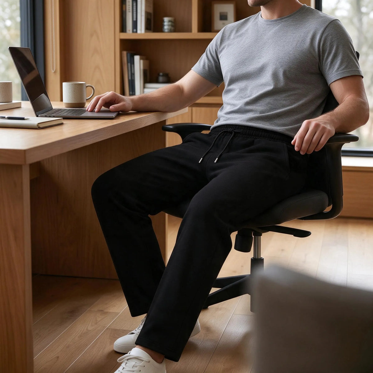 Celrien | Calovate Men Casual Straight Leg Fleece Sweatpants