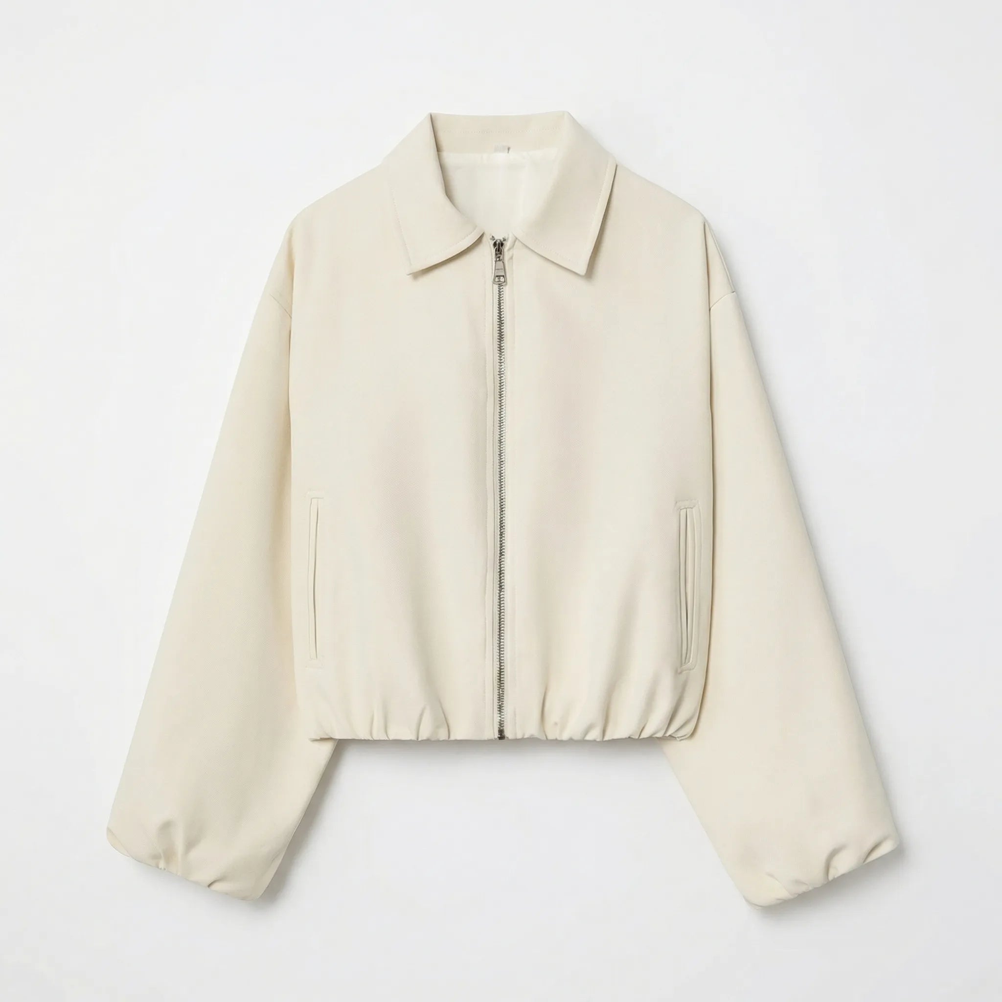 Celrien | Cropped Zip-Up Bomber Jacket