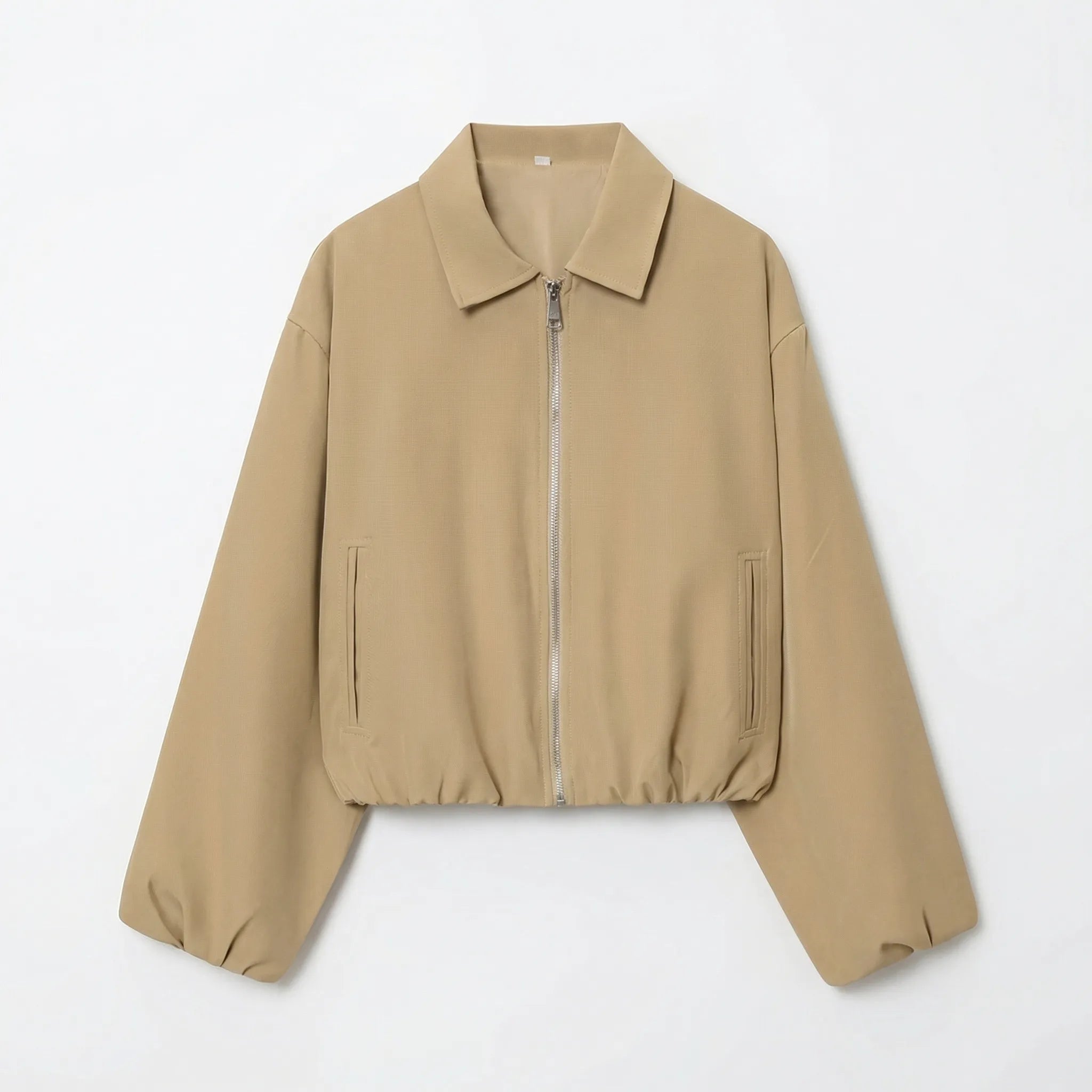 Celrien | Cropped Zip-Up Bomber Jacket