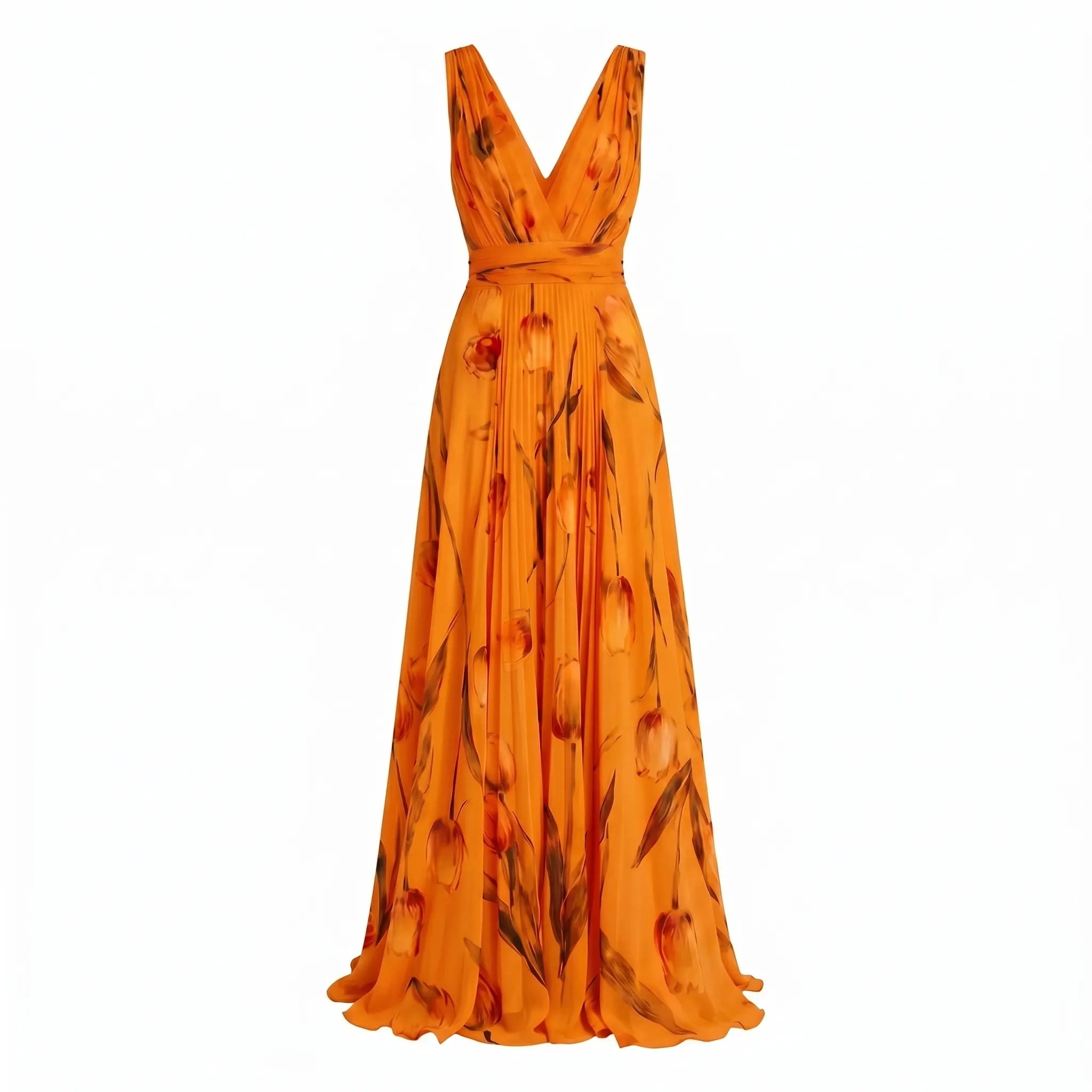 Celrien | Flowing Floral A-Line Dress