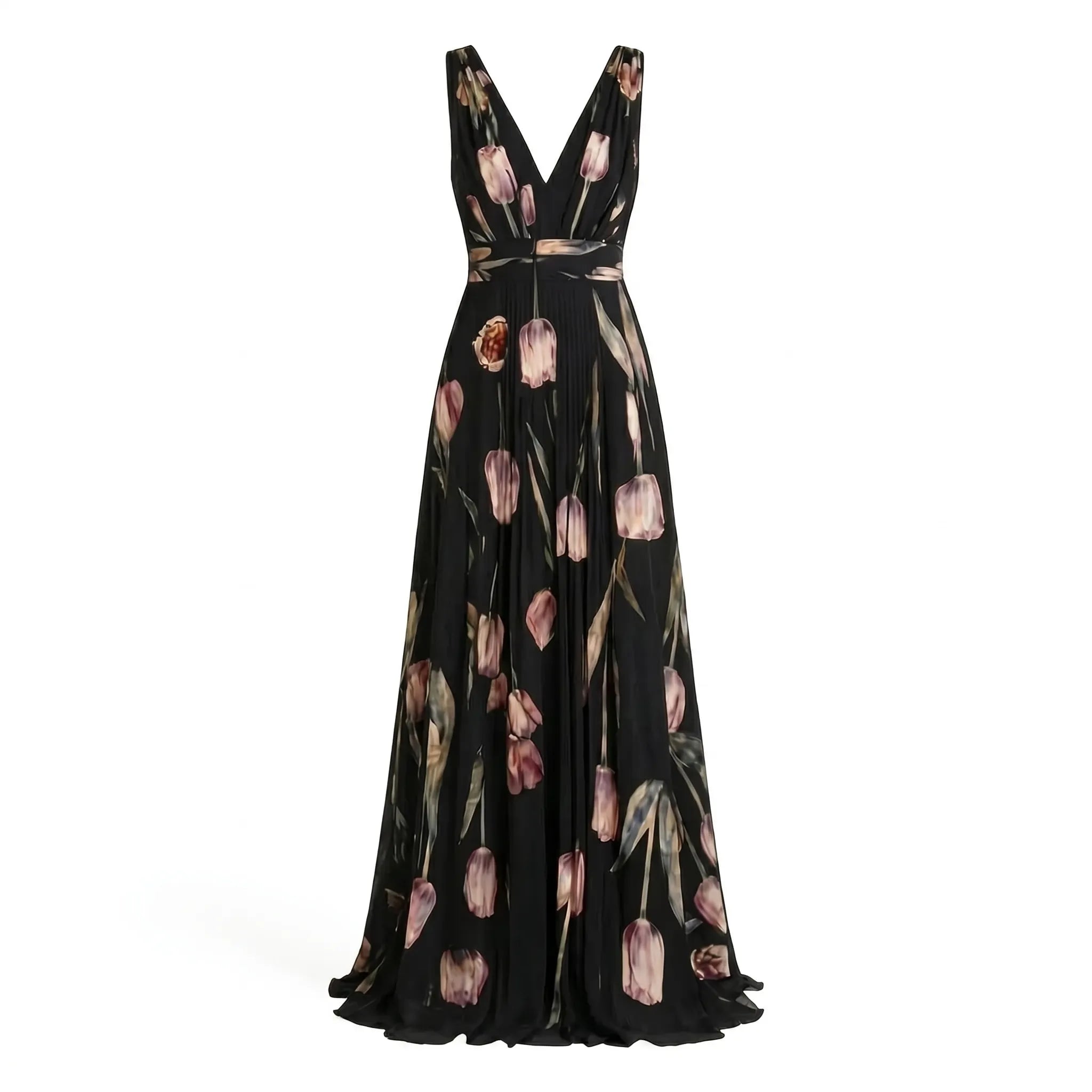 Celrien | Flowing Floral A-Line Dress