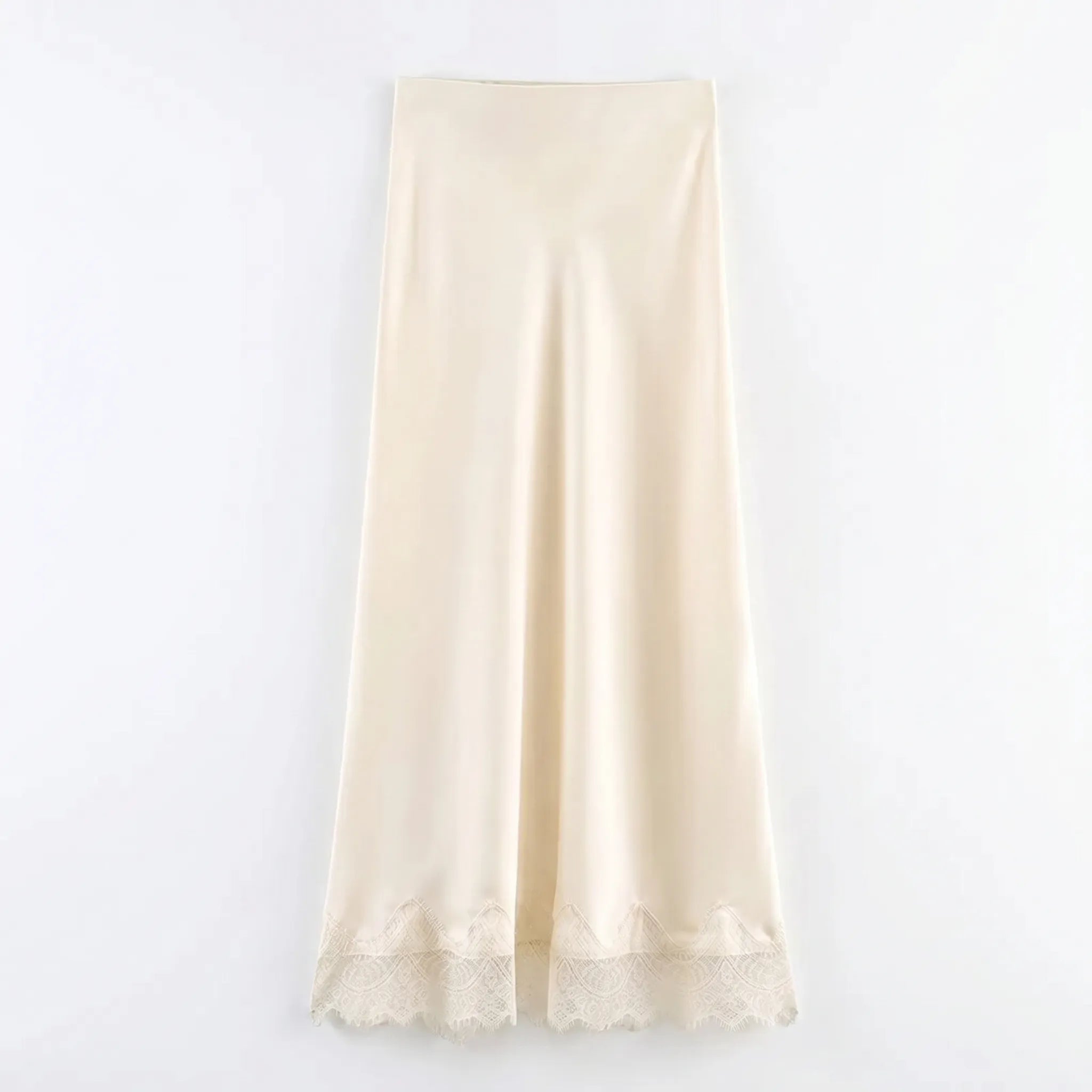 Celrien | High-Waist A-Line Midi Skirt