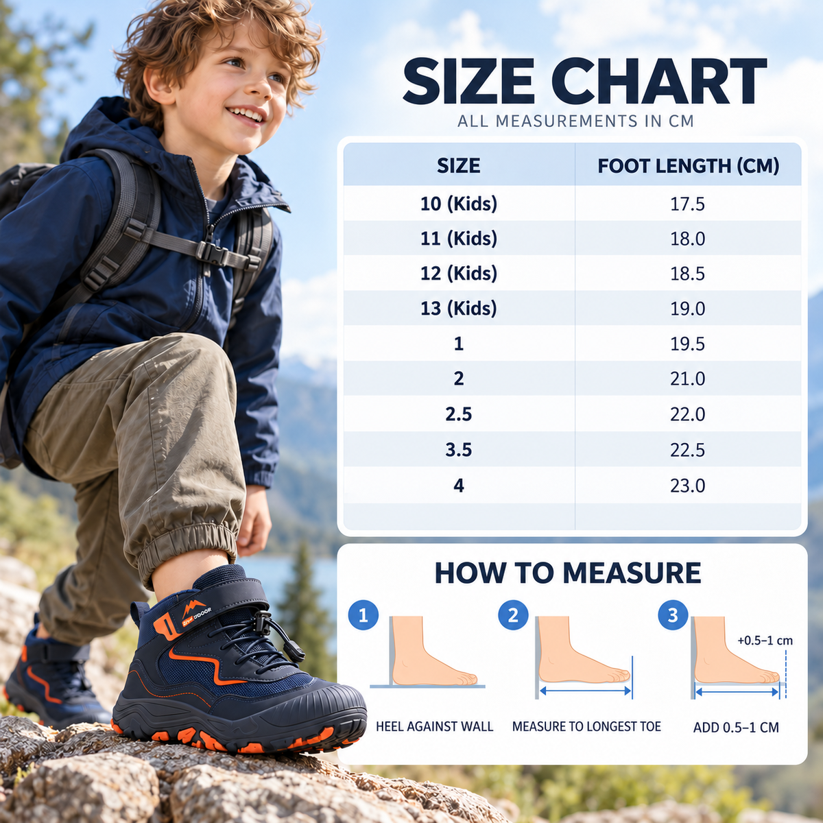 Celrien | Kids Mid-High Hiking Boots
