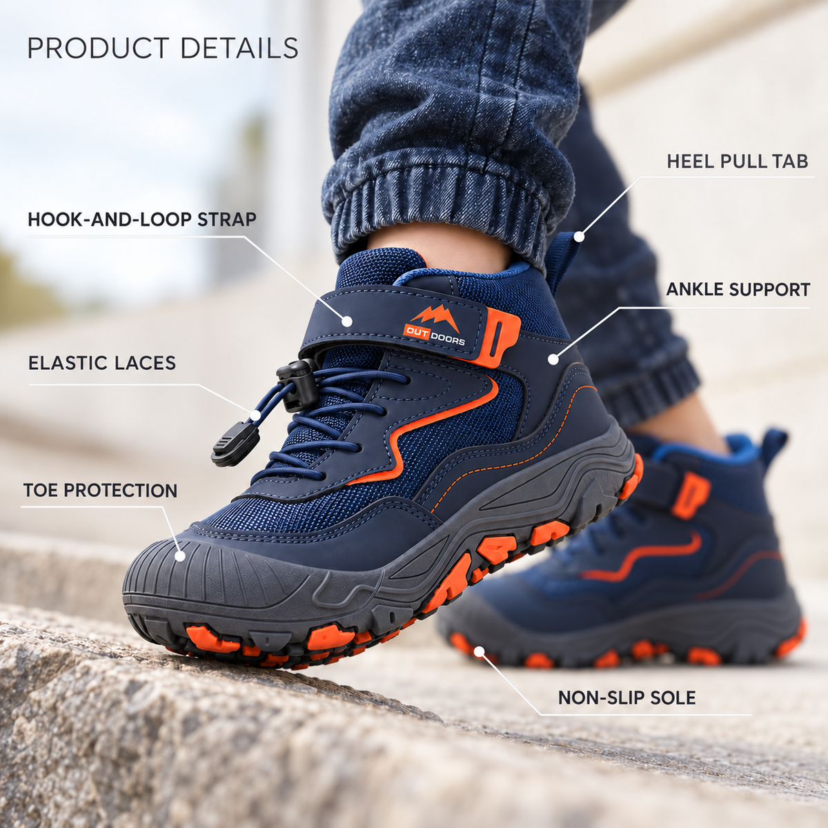 Celrien | Kids Mid-High Hiking Boots
