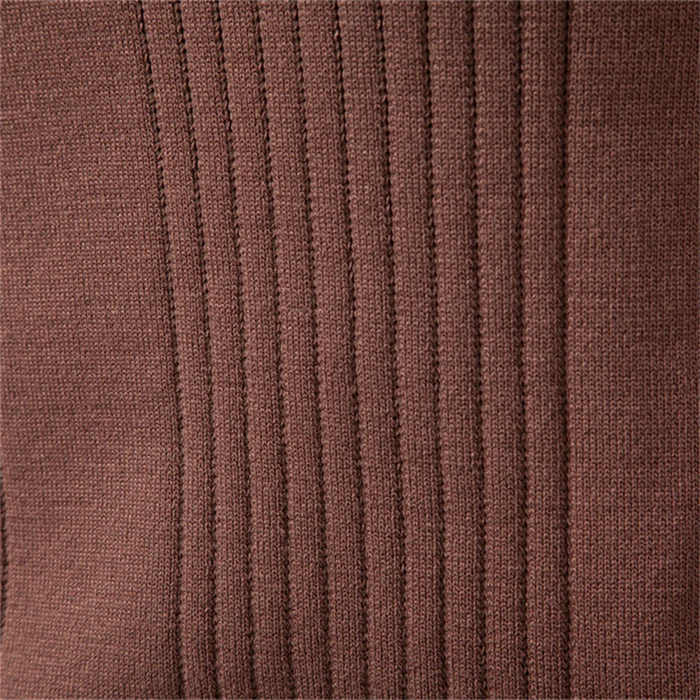 Celrien | Long Sleeve Knit Polo Shirt
