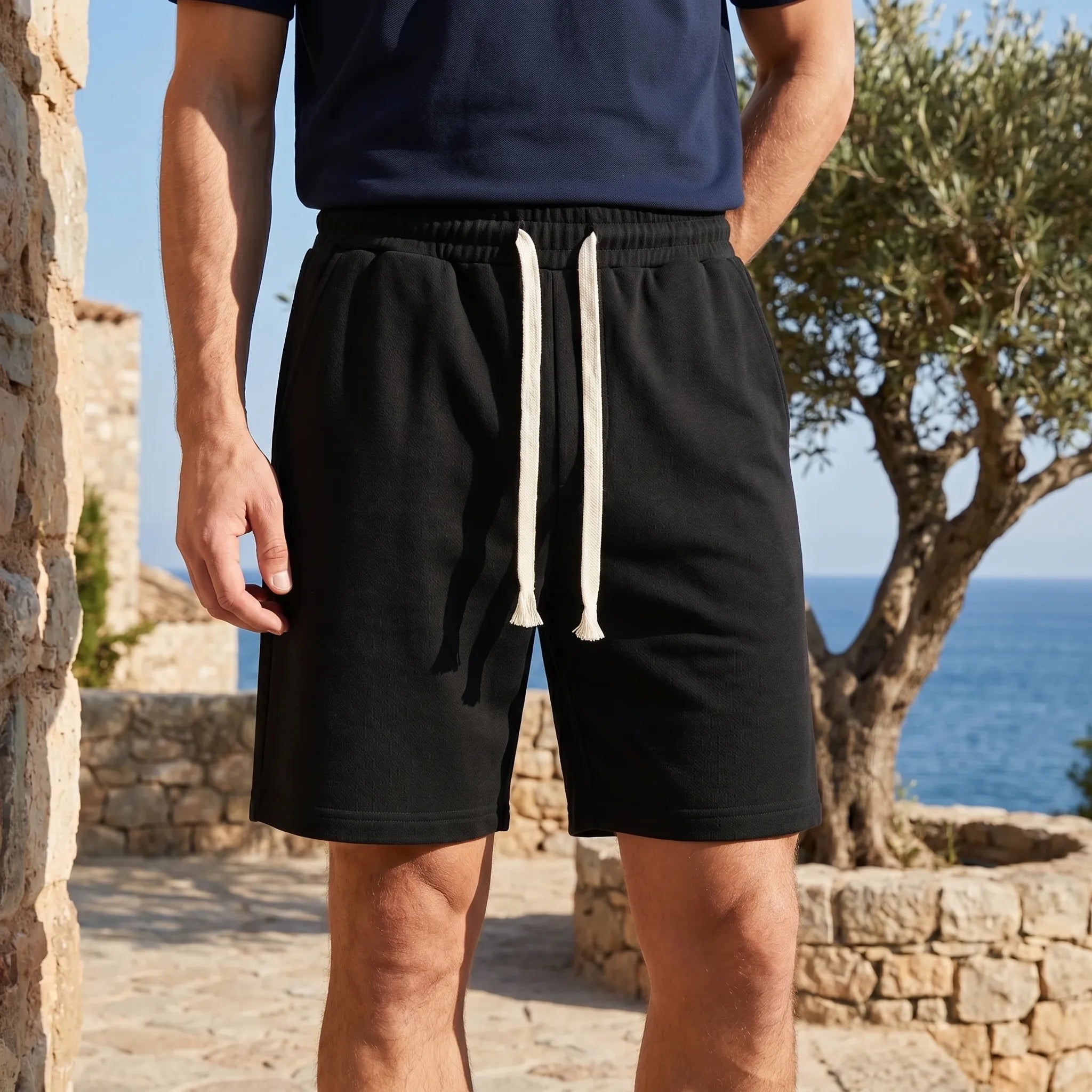 Celrien | Loose Fit Elastic Waistband Shorts