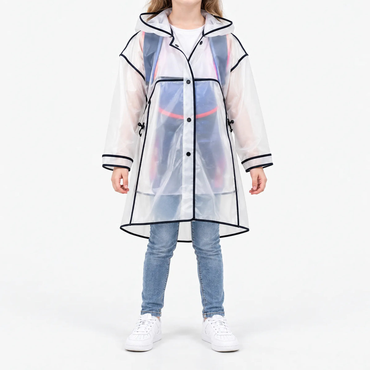 Celrien | RainKlar Transparent Hooded Kids Raincoat