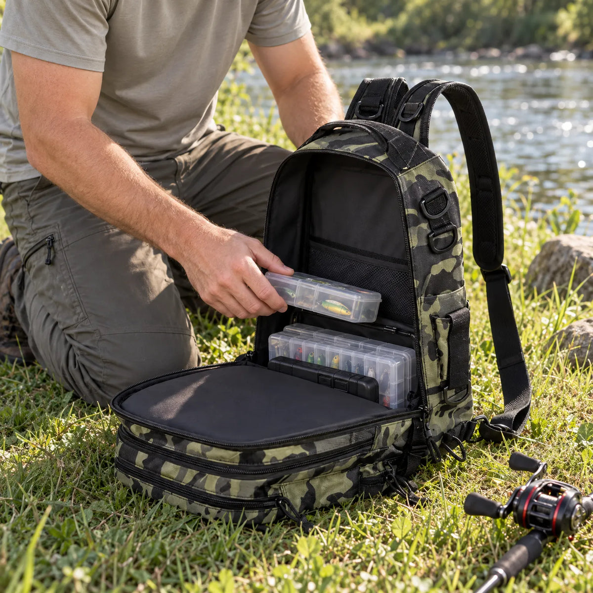 Celrien | Rivole Convertible Fishing Tackle Backpack
