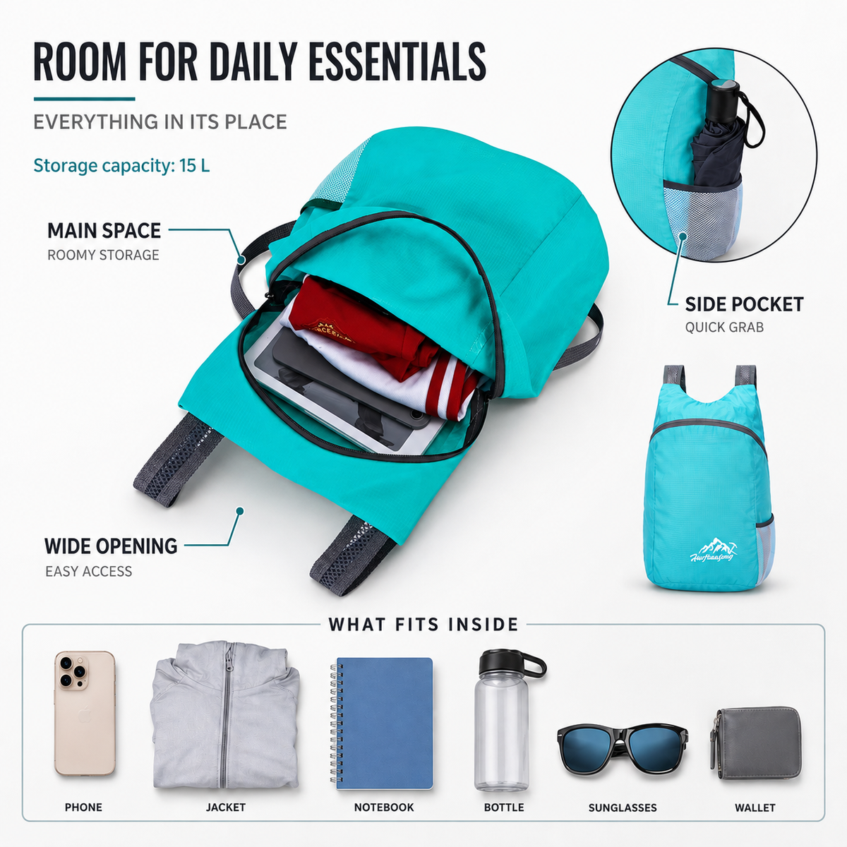 Celrien | Roamio Foldable Lightweight Daypack