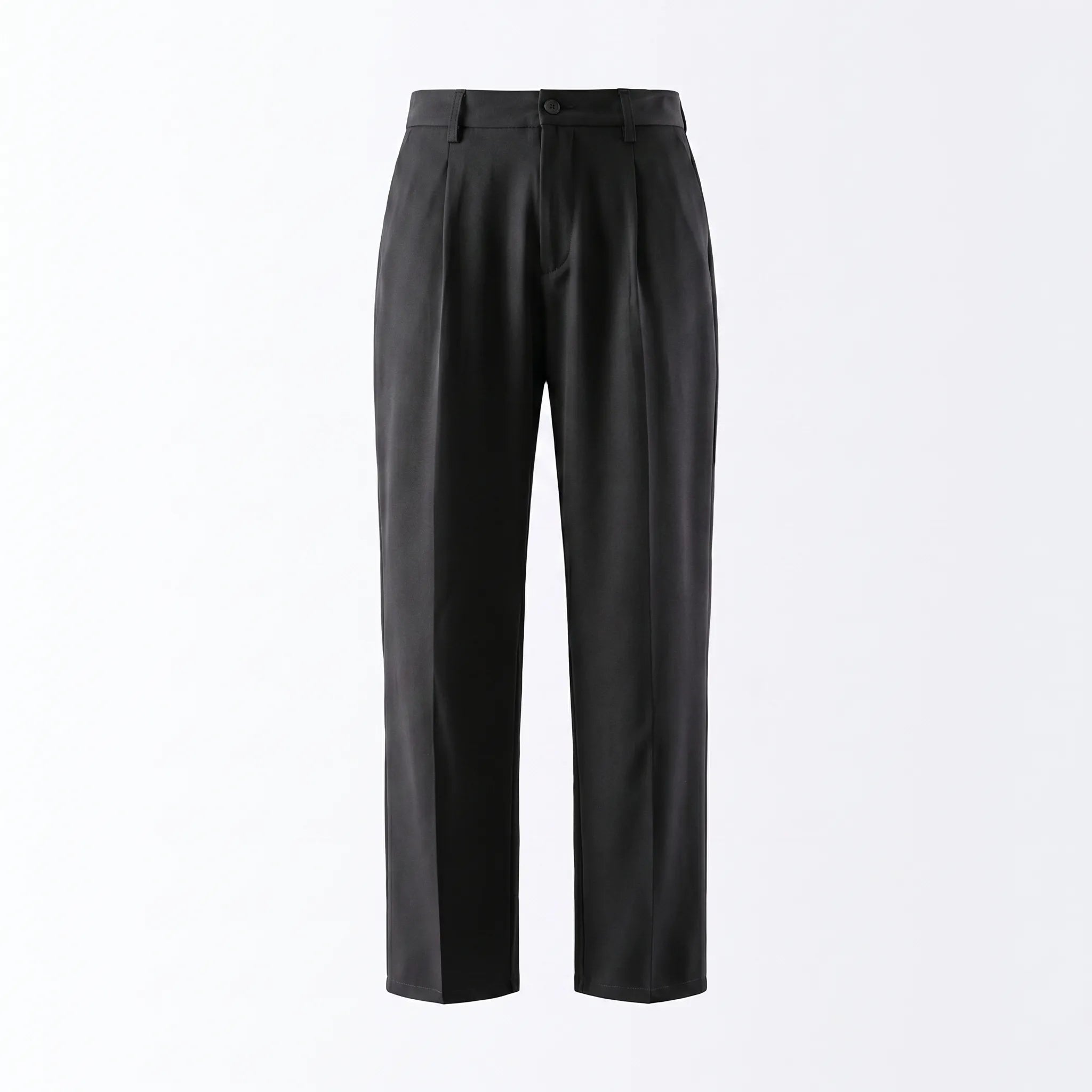 Celrien | Semi-Wide Leg Casual Trousers