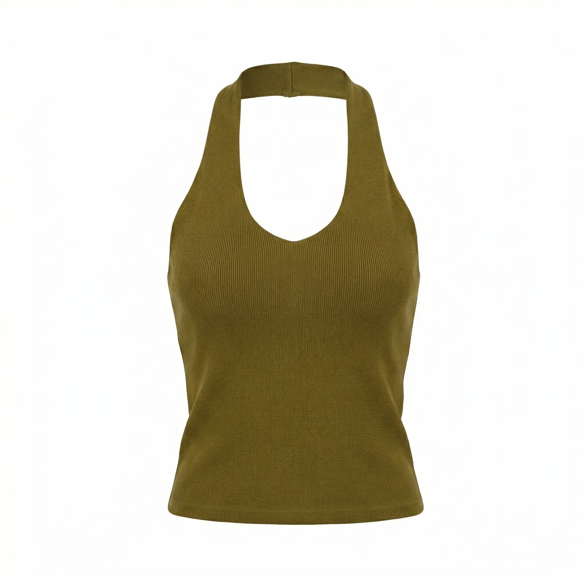 Celrien | Sleeveless Halter Neck Camisole Top