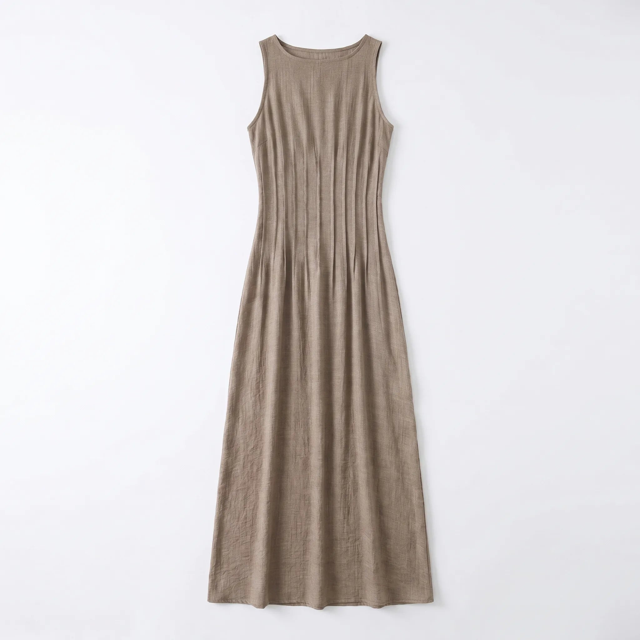Celrien | Sleeveless Waist-Cinching Midi Dress