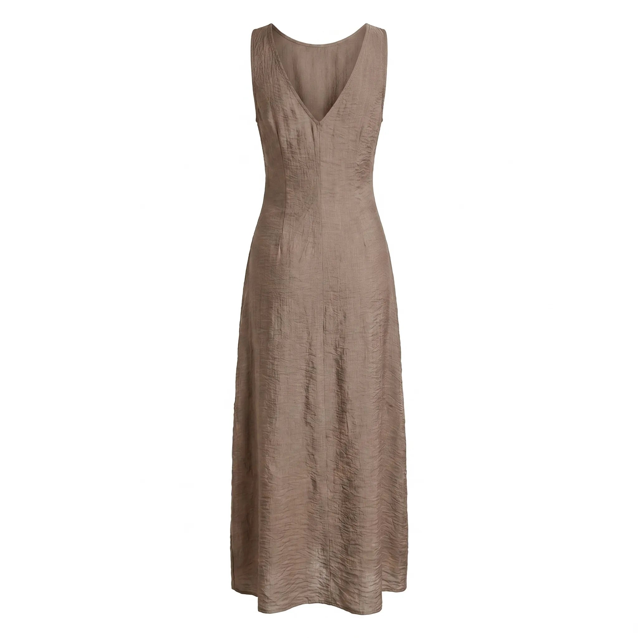 Celrien | Sleeveless Waist-Cinching Midi Dress