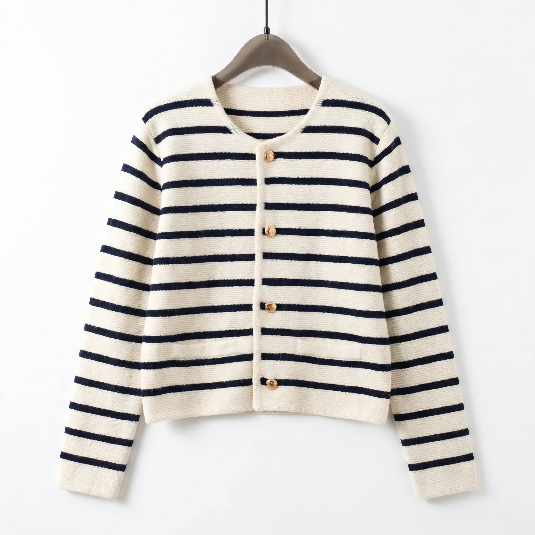 Celrien | Striped Knit Cardigan