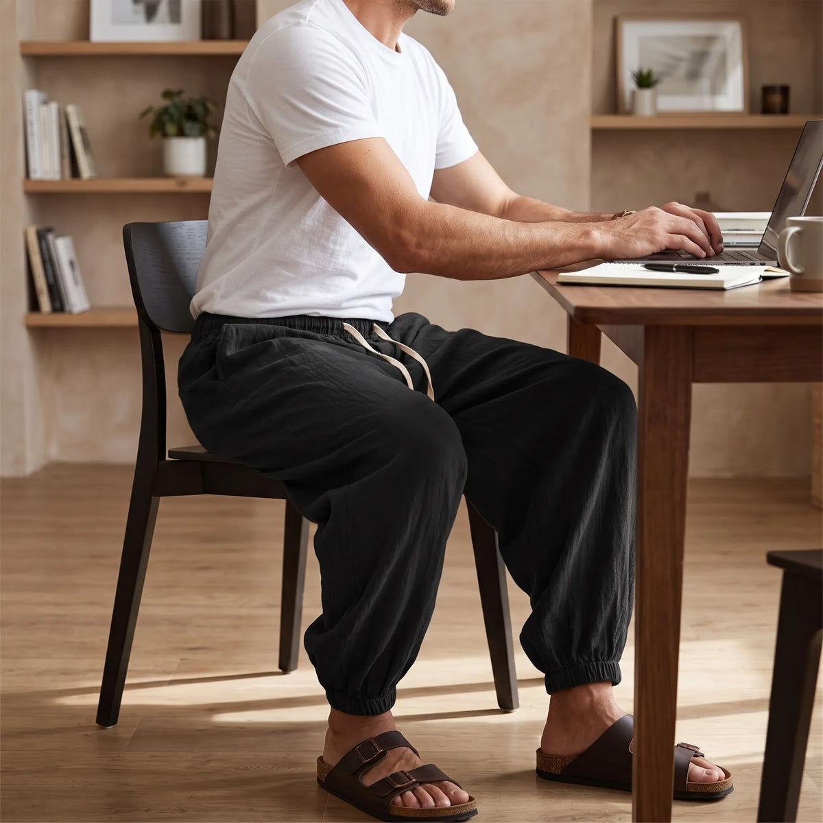 Celrien | Velani Loose Fit Pleated Harem Trousers