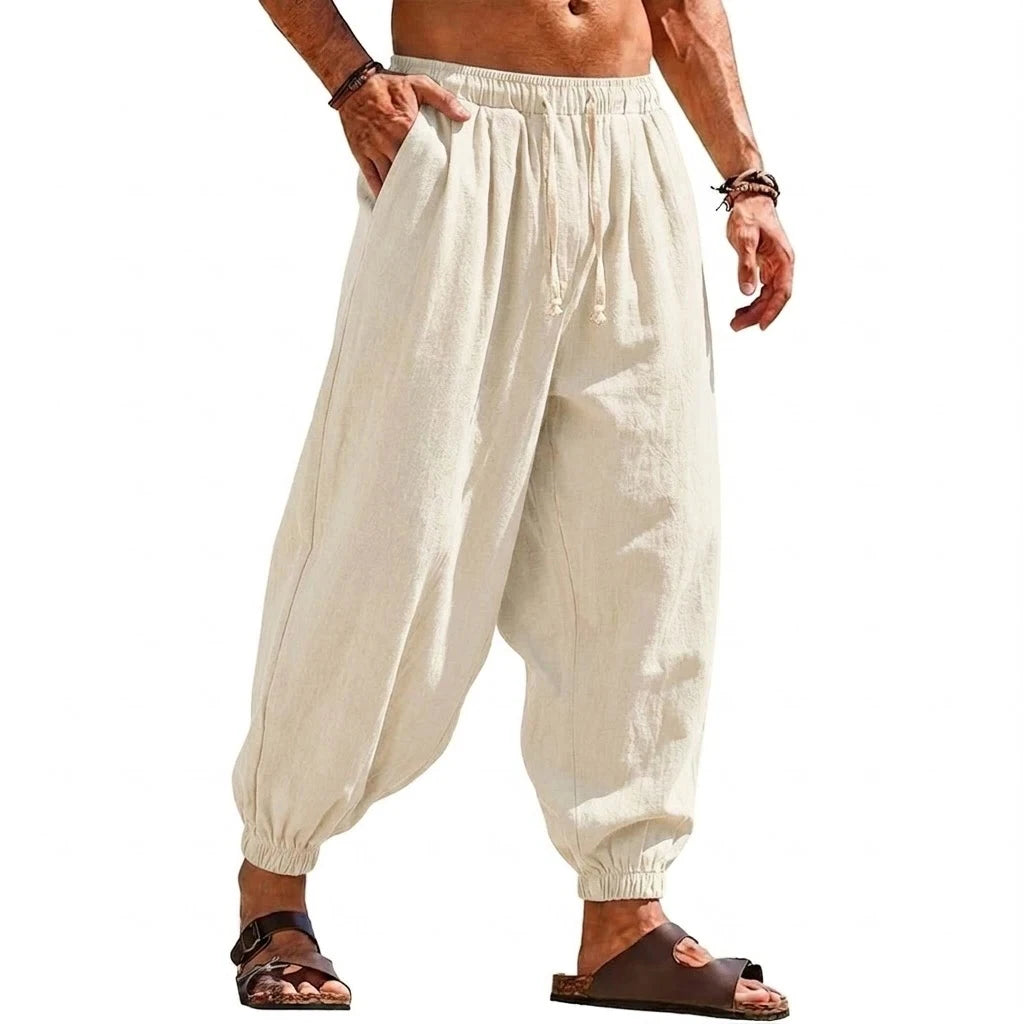 Celrien | Velani Loose Fit Pleated Harem Trousers