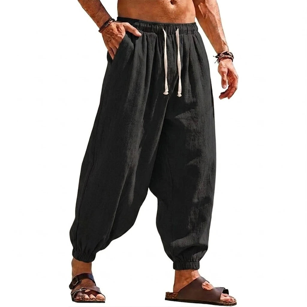 Celrien | Velani Loose Fit Pleated Harem Trousers