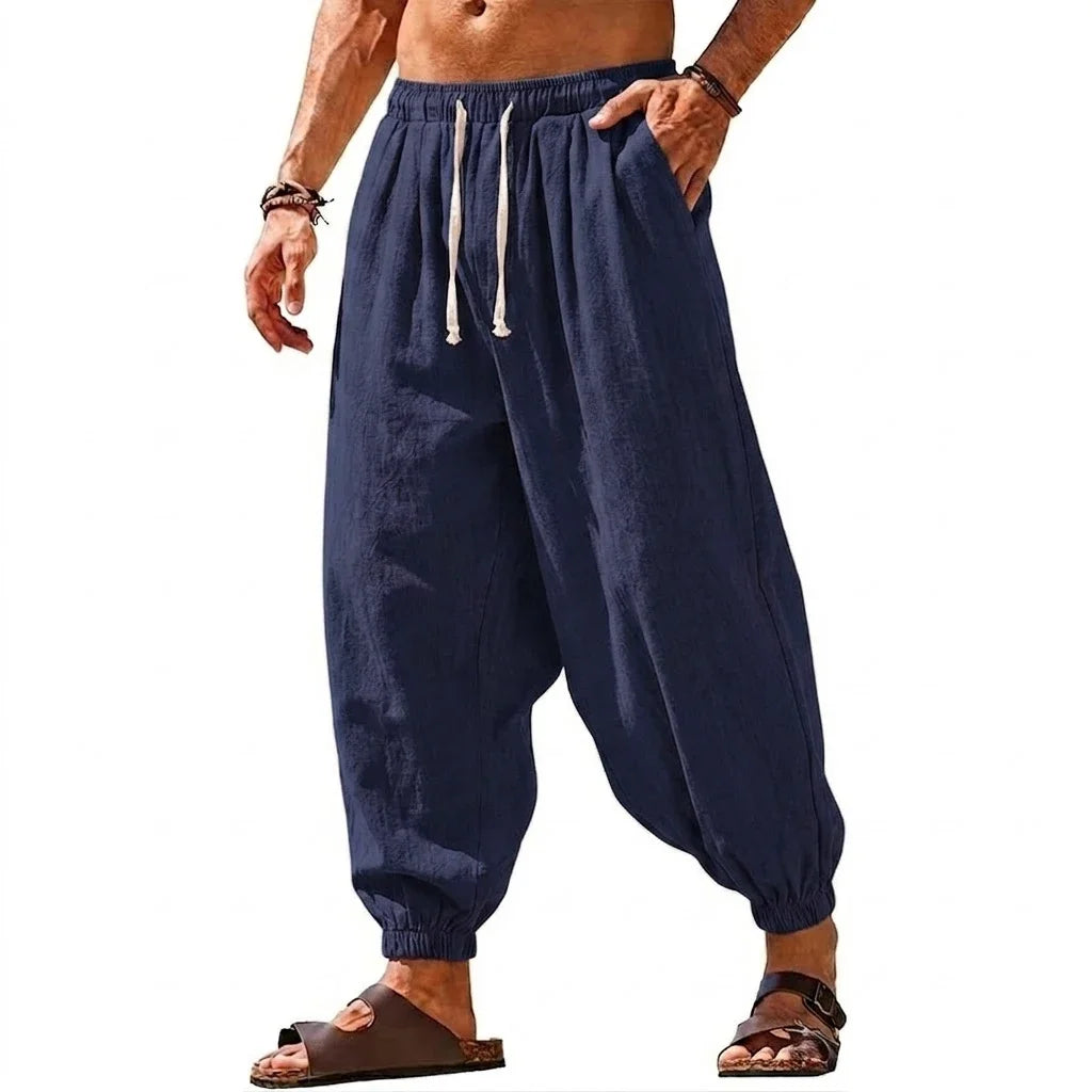 Celrien | Velani Loose Fit Pleated Harem Trousers