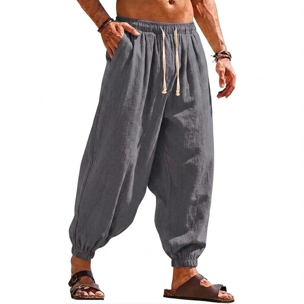 Celrien | Velani Loose Fit Pleated Harem Trousers