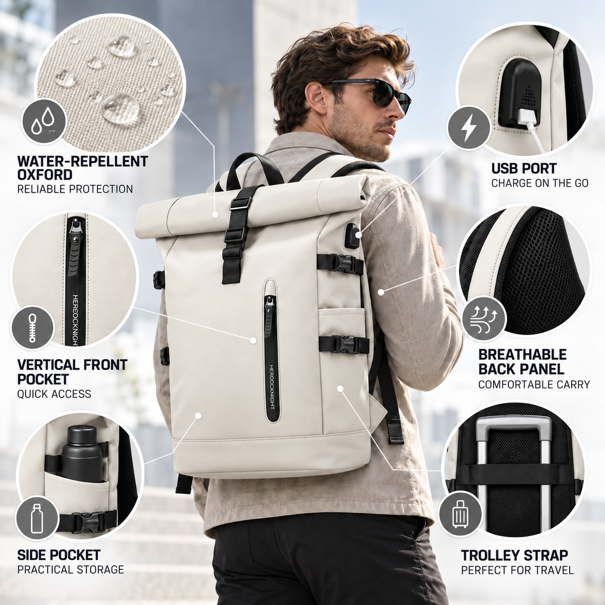 Celrien | Wayfold Roll-Top Backpack