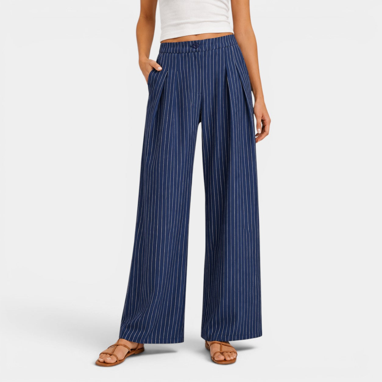 Celrien | Women's Elegant Pleated Wide-Leg Pants