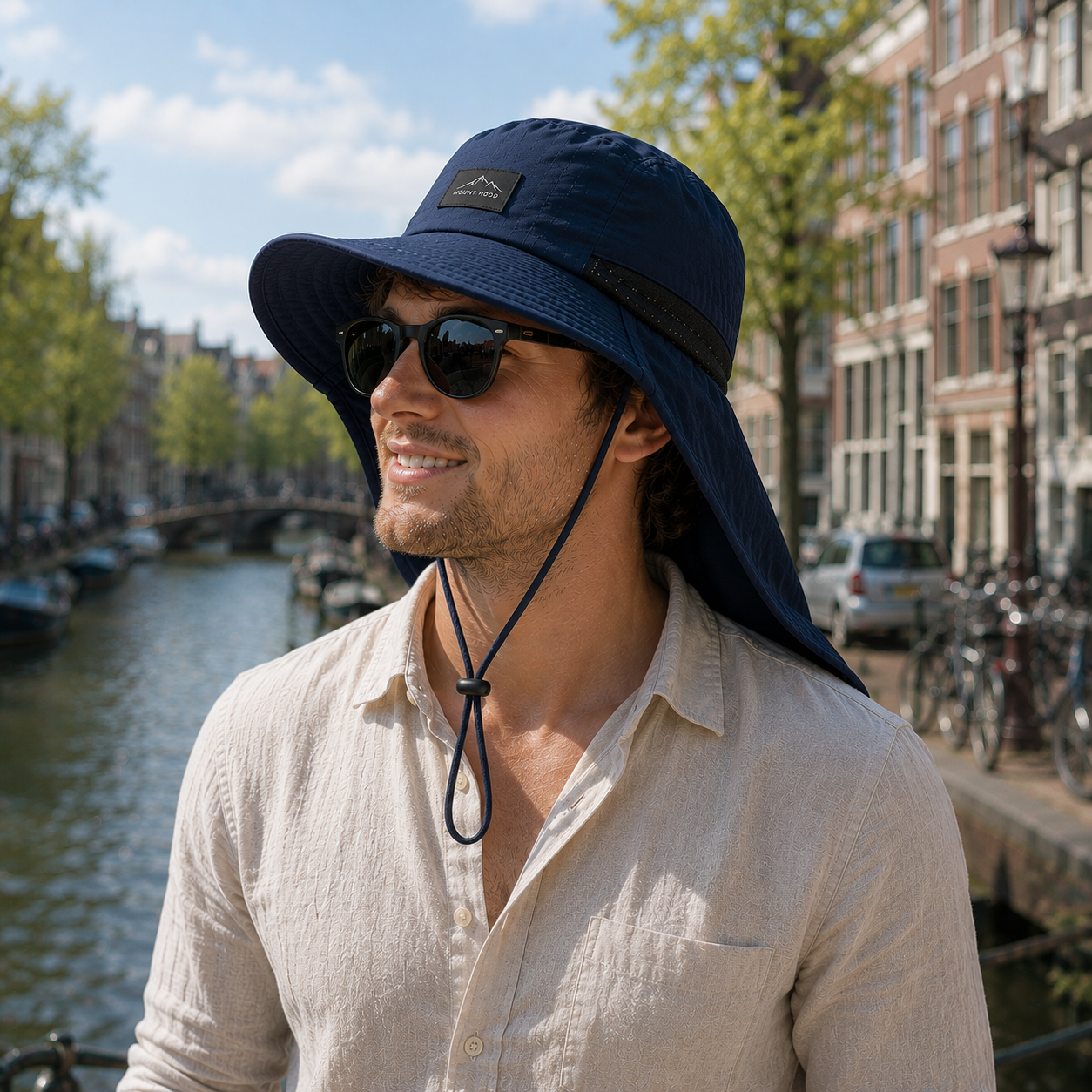 Celrien | Brimveil Packable Travel Sun Hat with Neck Flap | UPF 50+