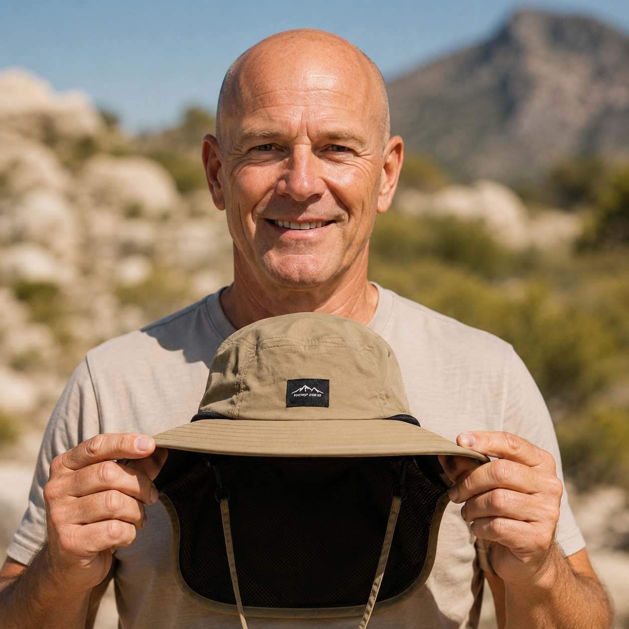 Celrien | Brimveil Sun Protection Hat with Neck Flap | UPF 50+
