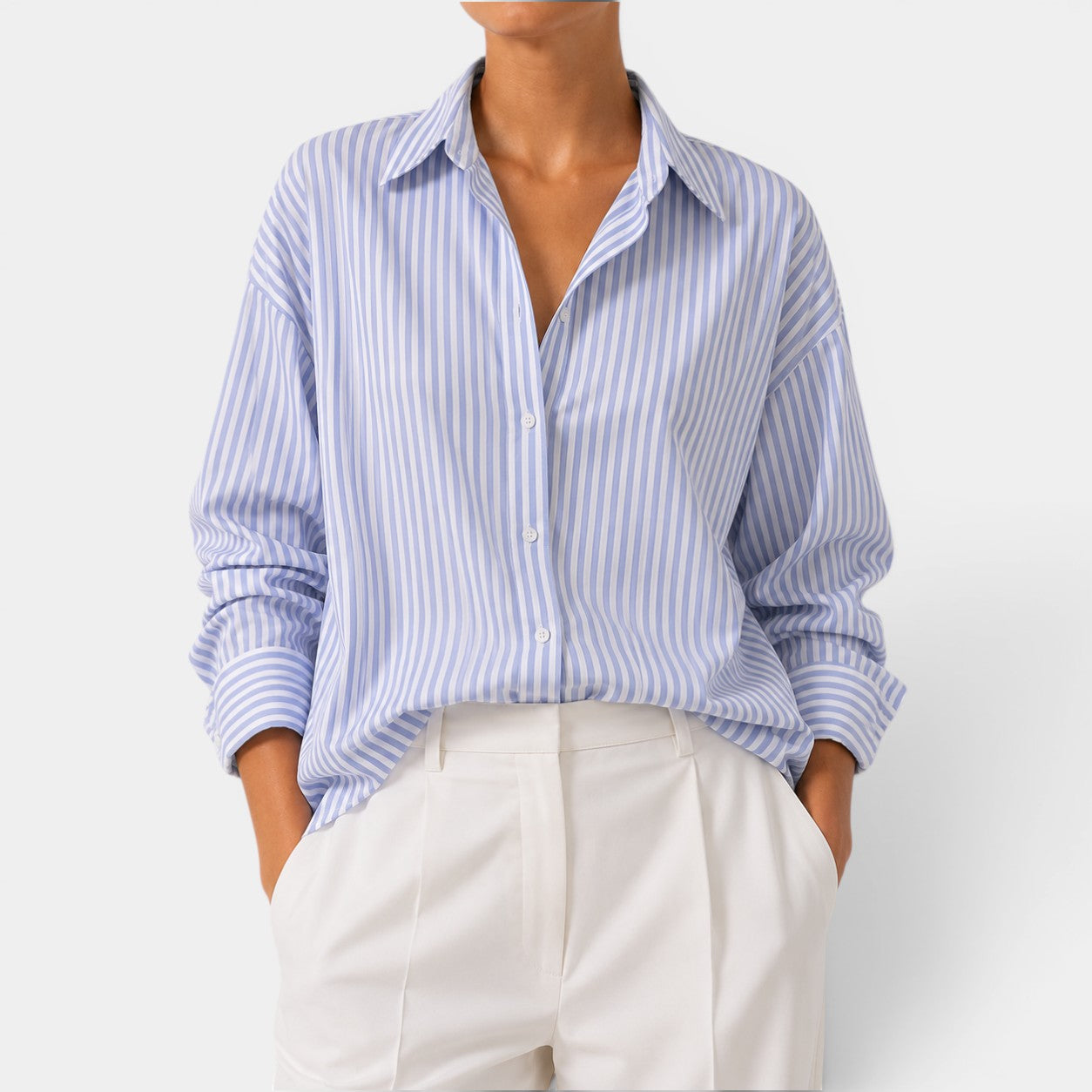 Celrien | Women’s Elegant Work Blouse Long Sleeve Office Top