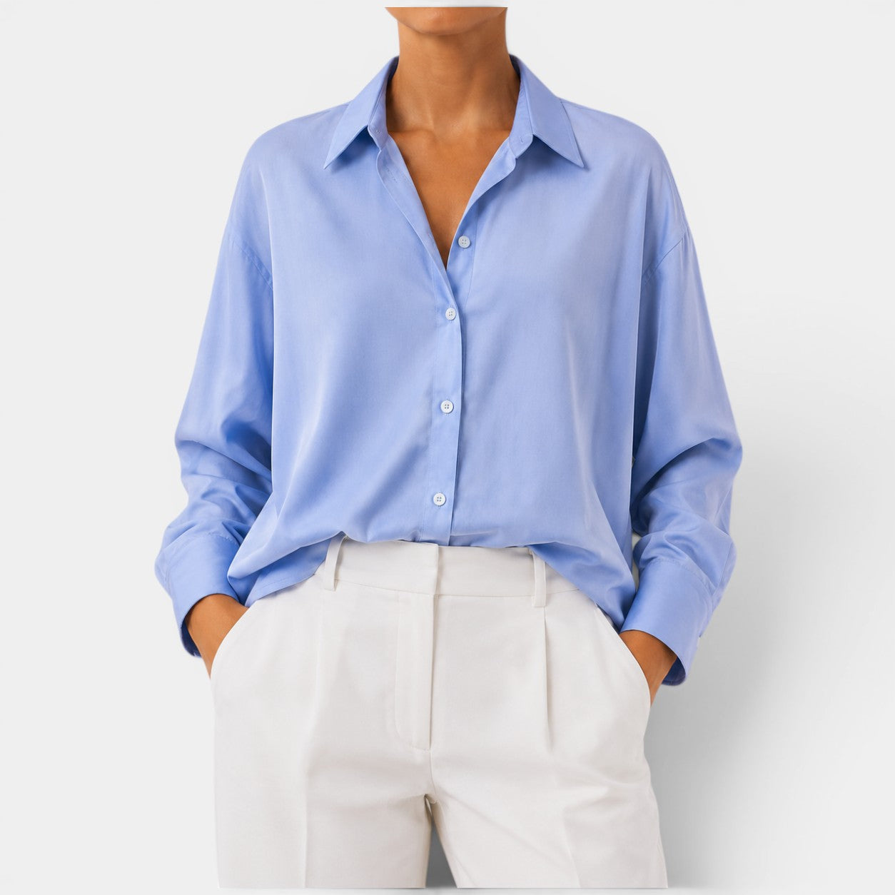 Celrien | Women’s Elegant Work Blouse Long Sleeve Office Top