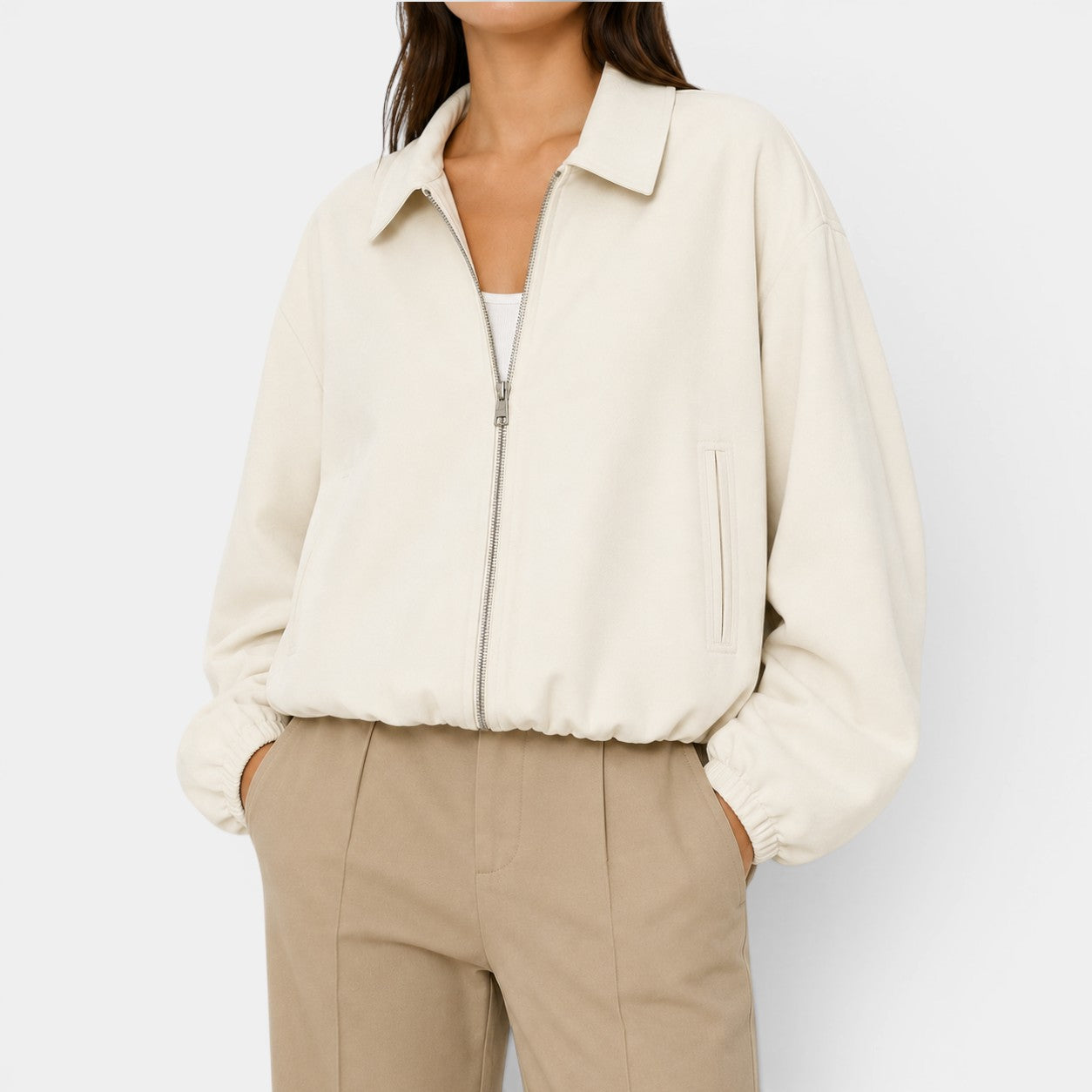Celrien | Women’s Lightweight Spring Jacket Zip Front Everyday Wear
