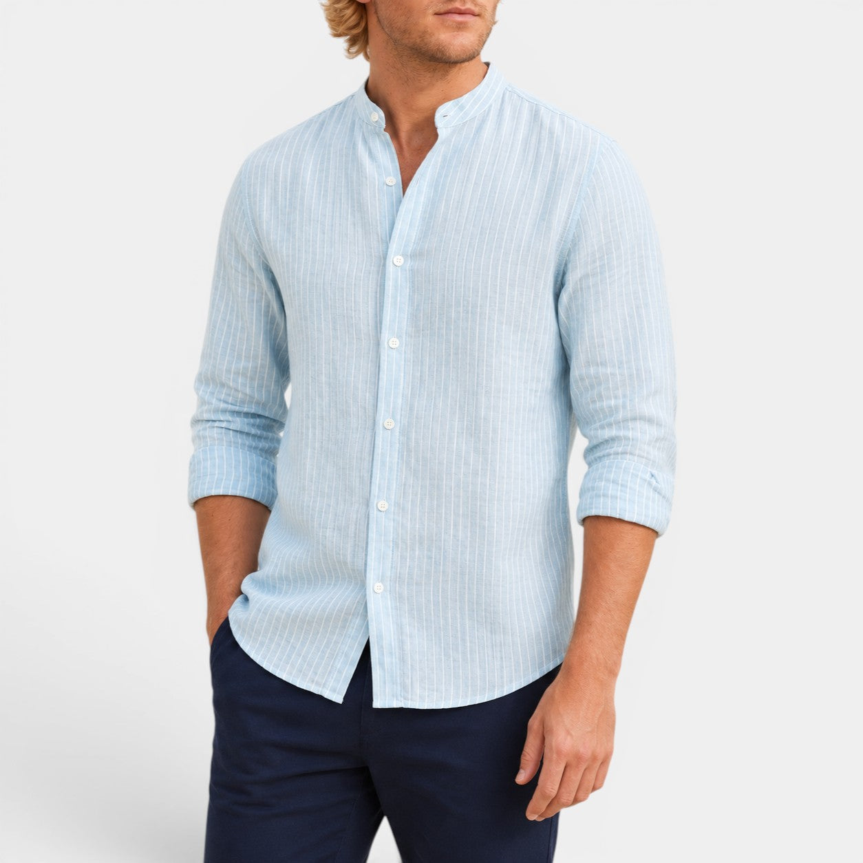 Celrien | Men’s Breathable Long Sleeve Shirt for Summer Vacation Wear