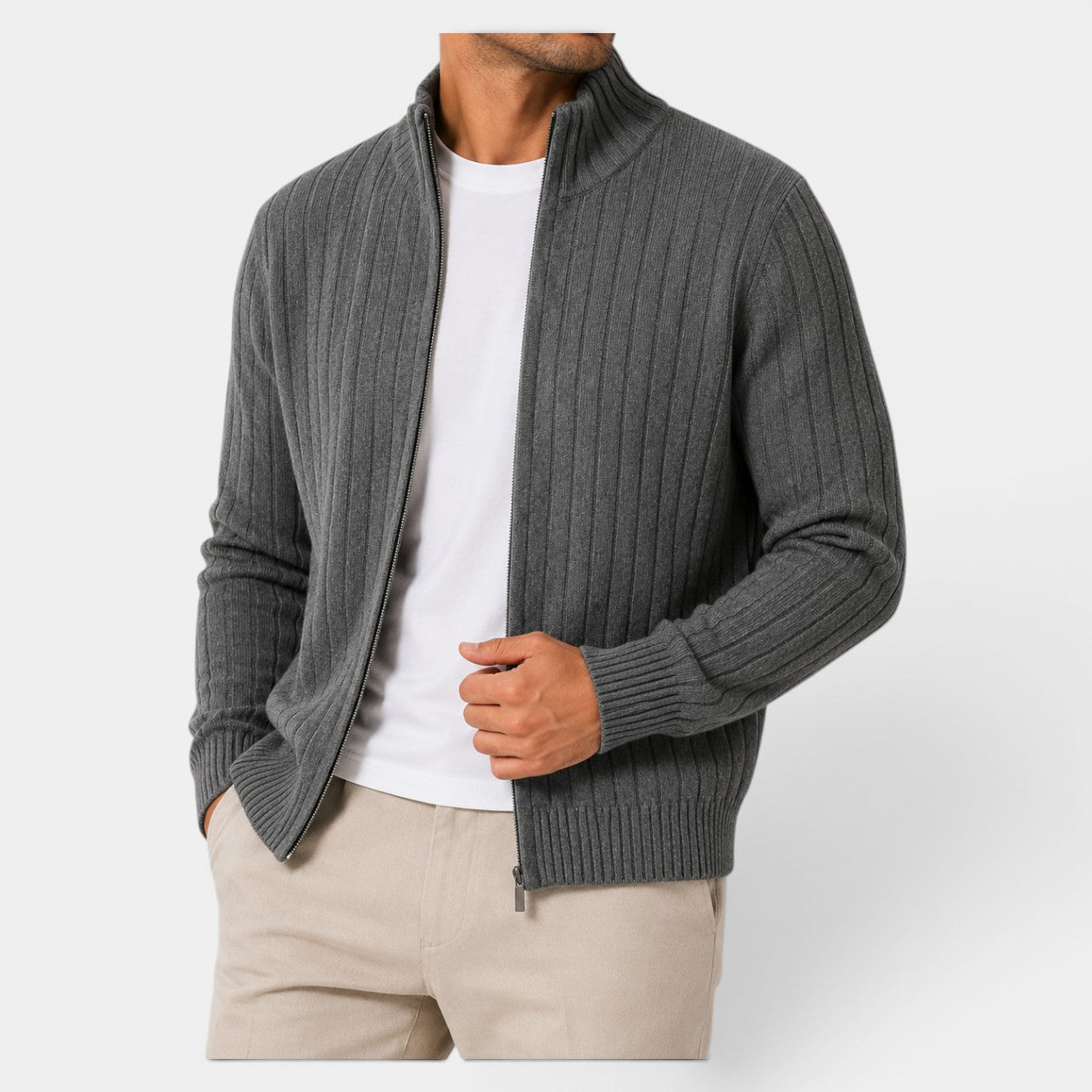 Celrien | Men’s Warm Cardigan Stand Collar Everyday Wear
