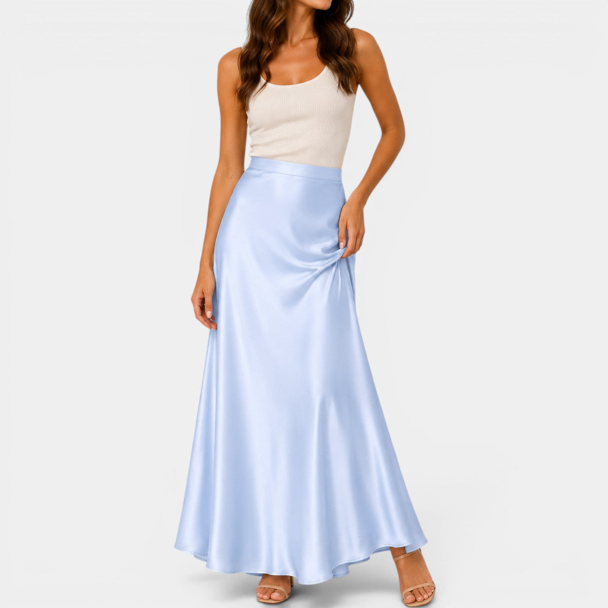 Celrien | Women’s Elegant Long Skirt High Waist Casual Summer Wear