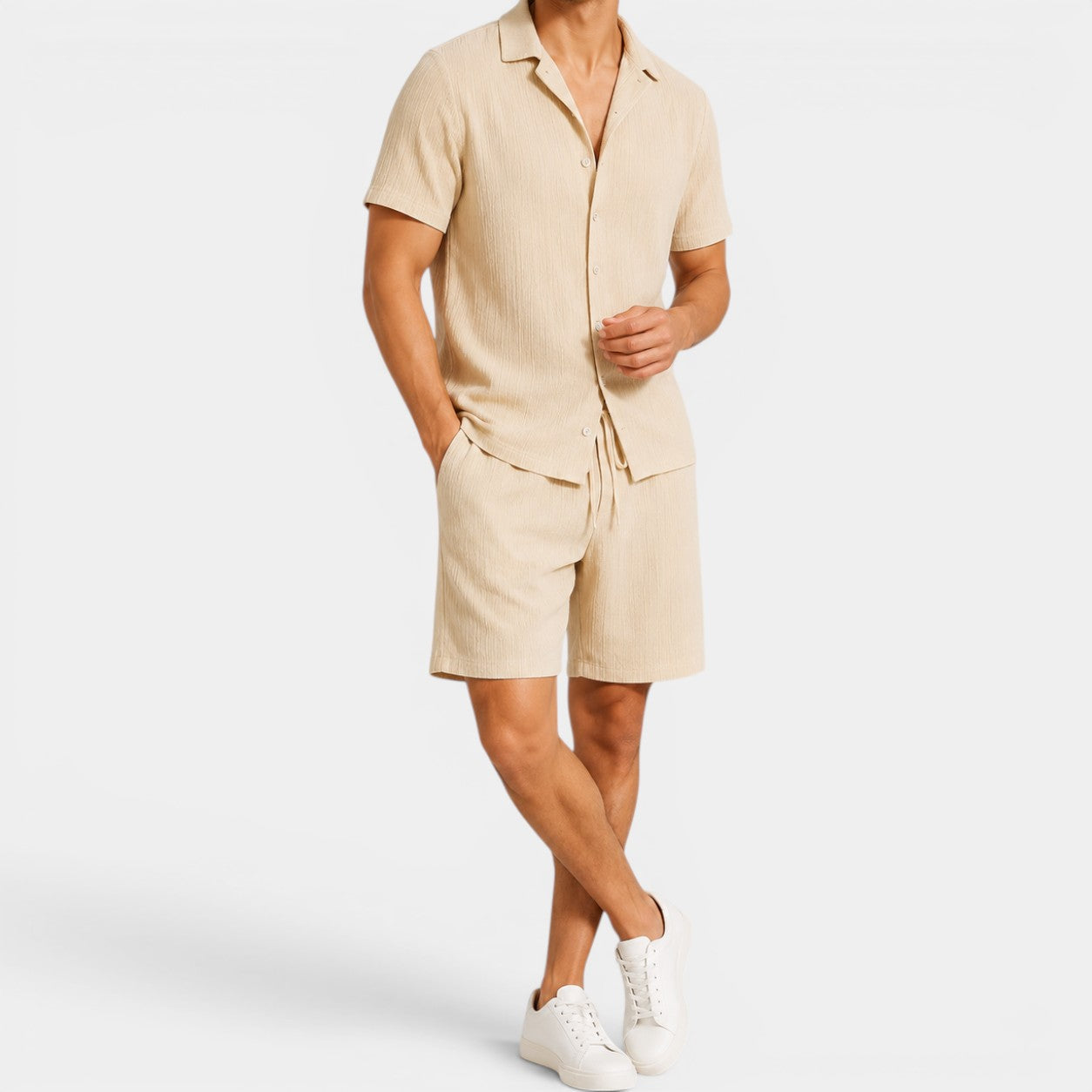 Celrien | Men’s Summer Shirt and Shorts Set Relaxed Fit Outfit