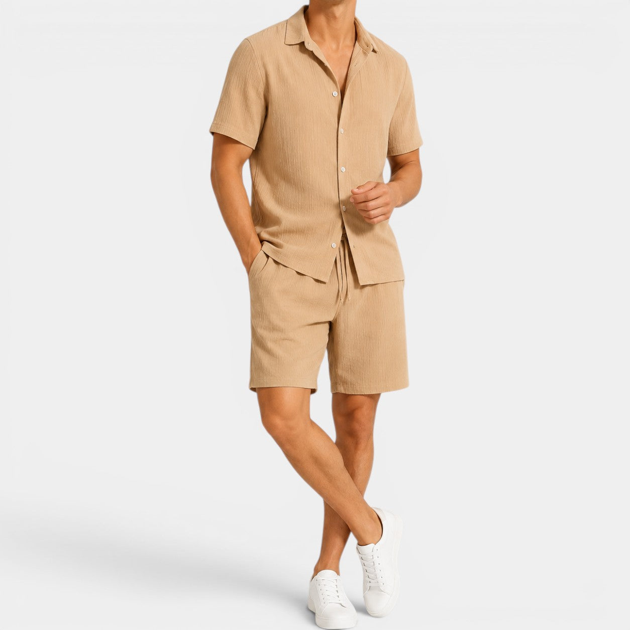 Celrien | Men’s Summer Shirt and Shorts Set Relaxed Fit Outfit