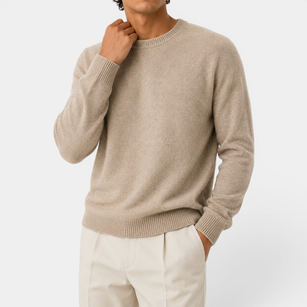 Celrien | Men’s Slim Fit Knit Sweater Soft Lightweight Crew Neck