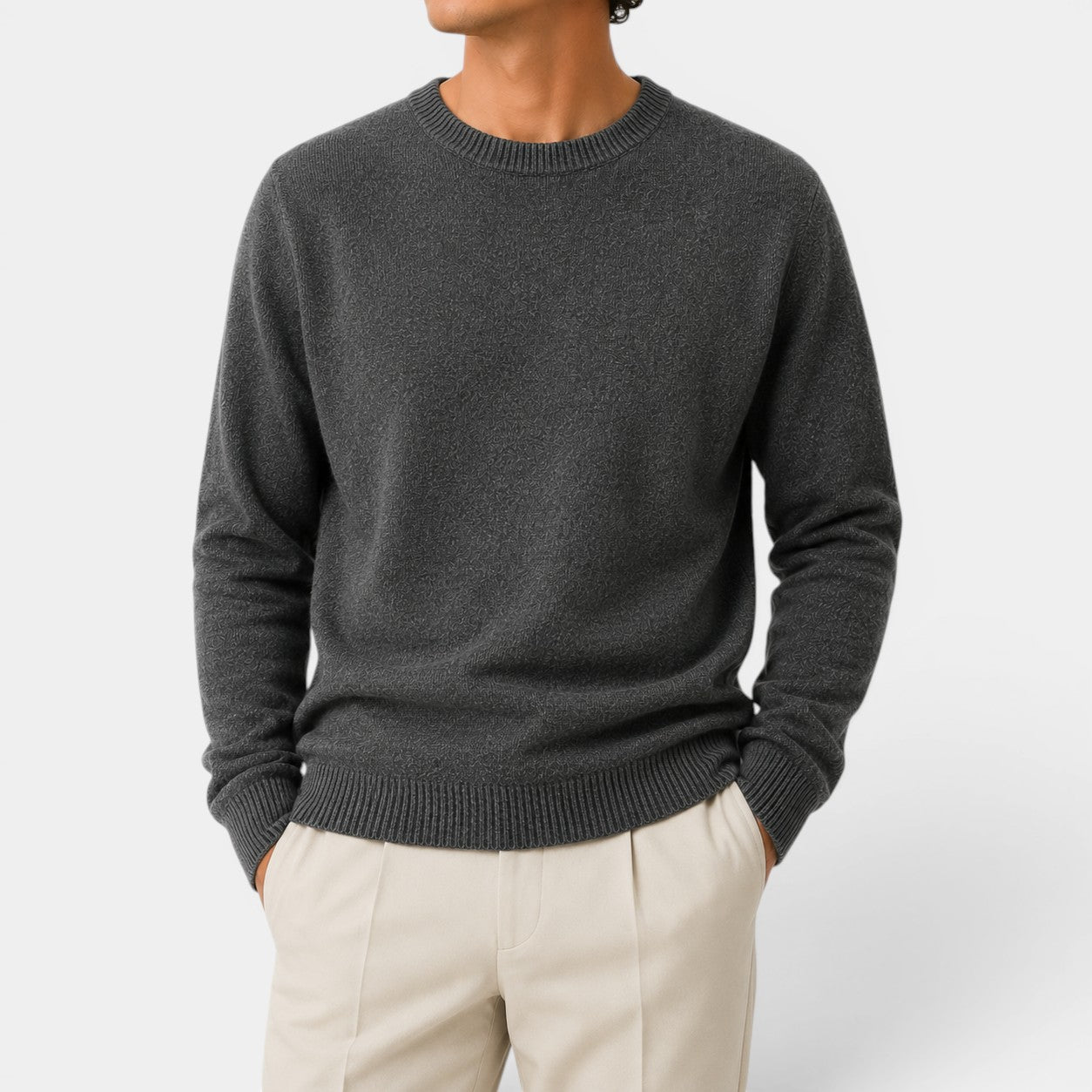 Celrien | Men’s Slim Fit Knit Sweater Soft Lightweight Crew Neck