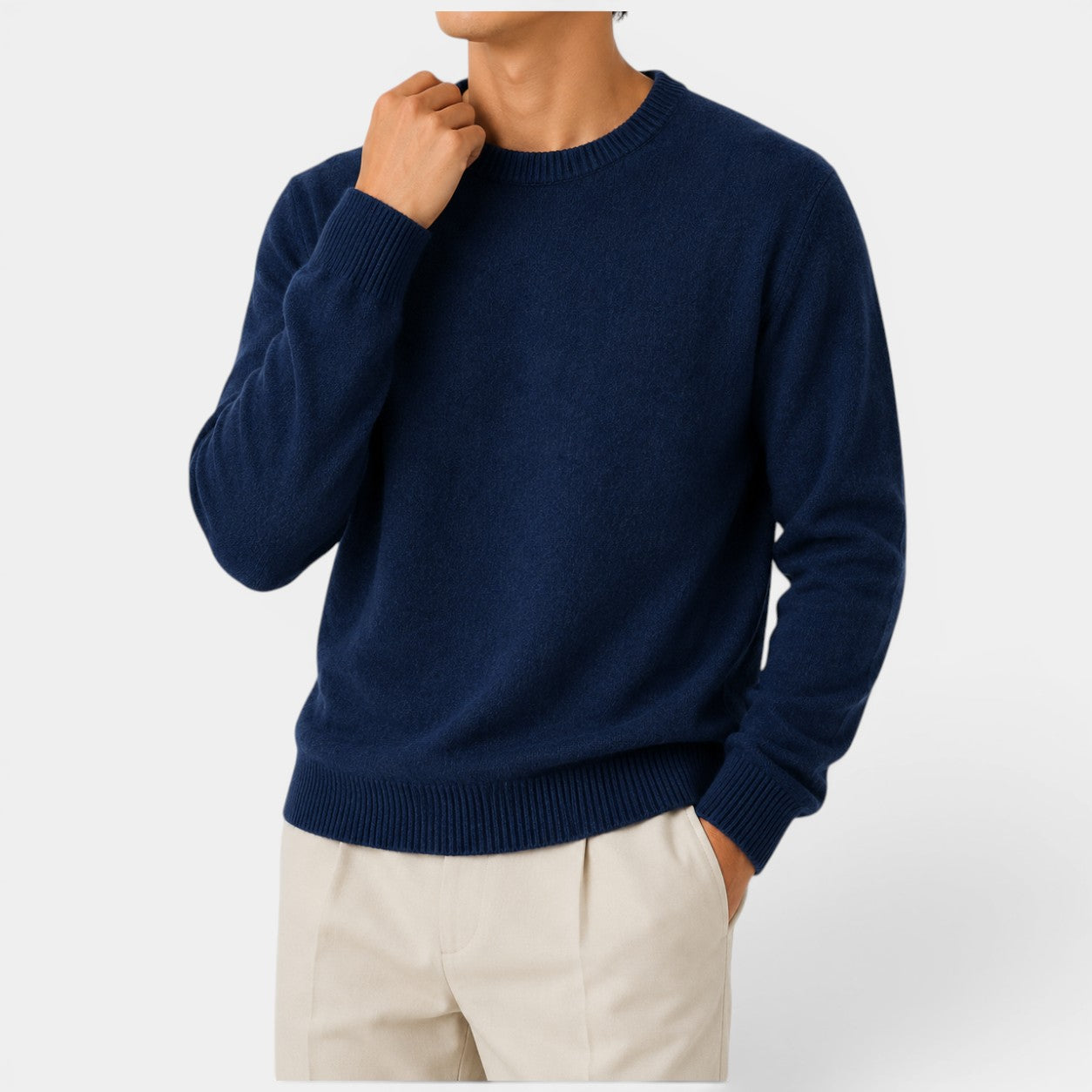 Celrien | Men’s Slim Fit Knit Sweater Soft Lightweight Crew Neck
