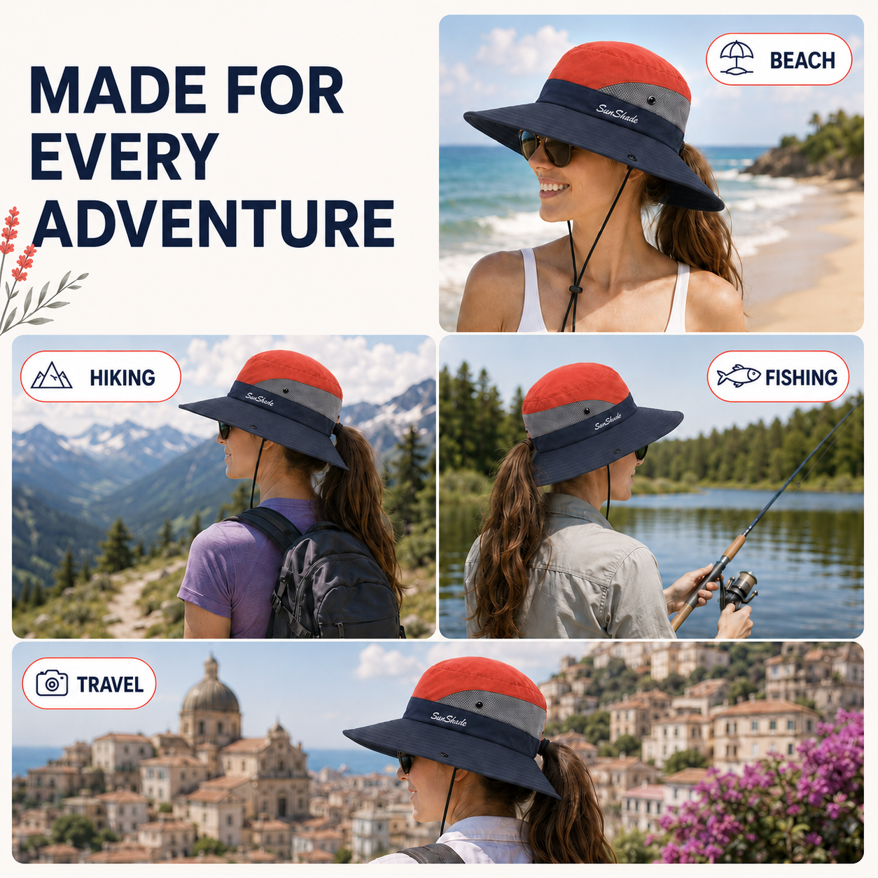 Celrien | Brimvex Wide-Brim Foldable Outdoor Sun Hat