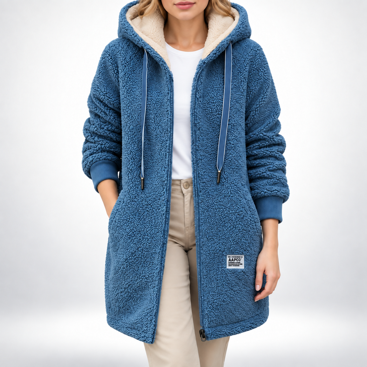 Celrien | Birgitta Women's Fleece Jacket with Hood & Pockets