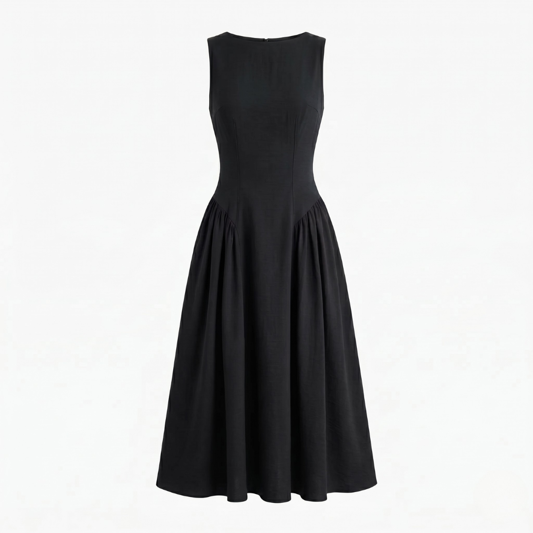 Celrien | Women’s Sleeveless Long Dress Flattering Waist-Fit Formal Style