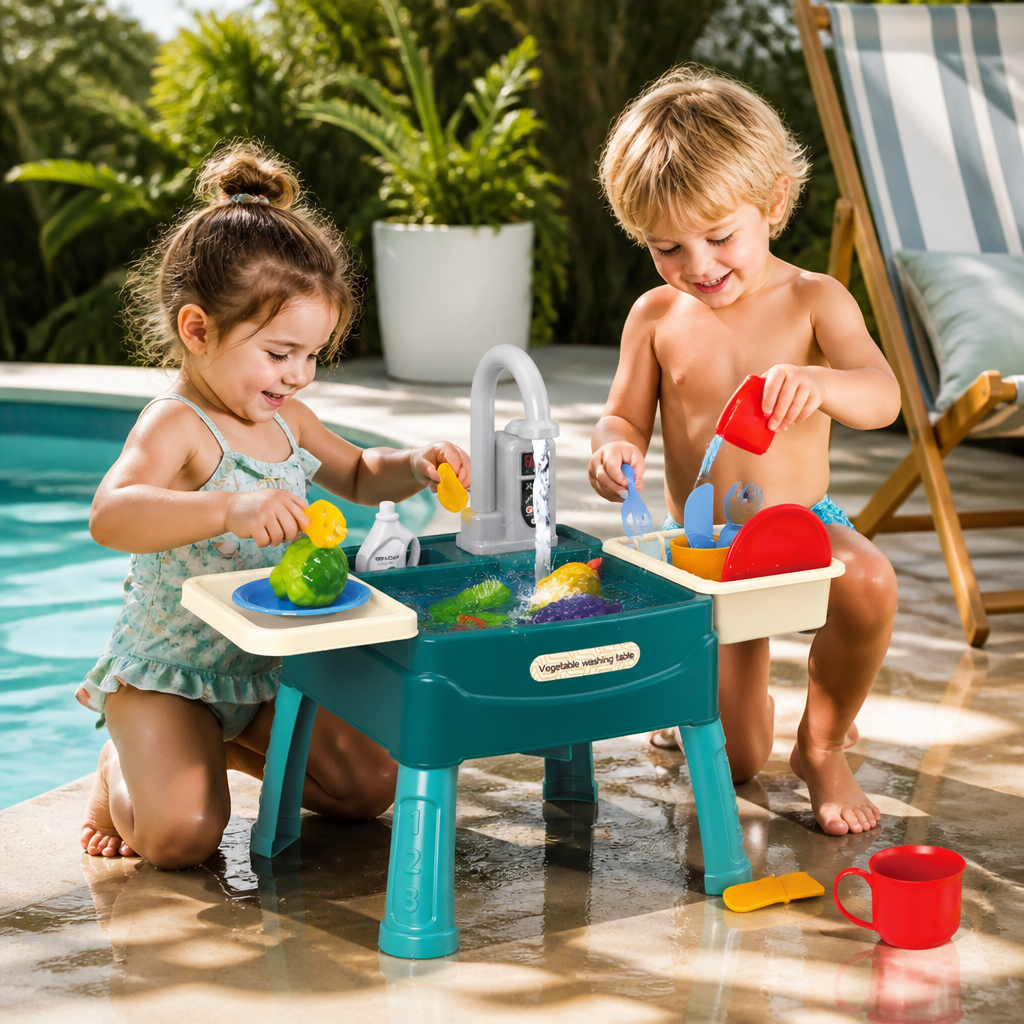 Play Kitchen with Magical Water Tap