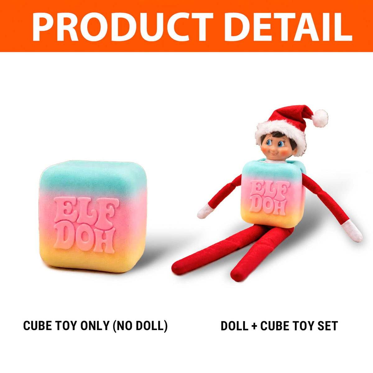Squishy Elf Costume, 3D Printed Christmas Elf Outfit, Funny Squishy Inspired Elf Accessory