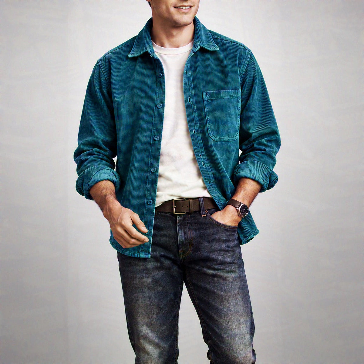 Everett Cotton Corduroy Shirt